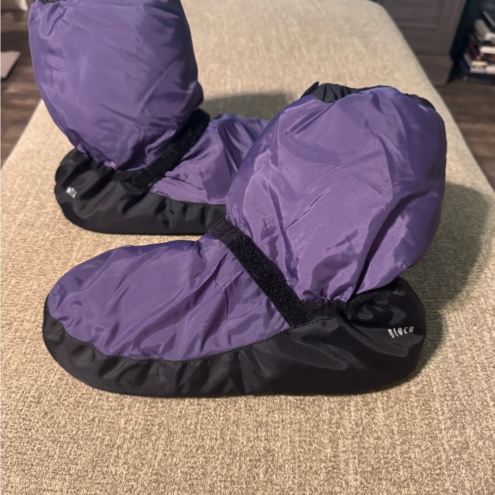 Bloch Purple and Black Indoor Dance Booties